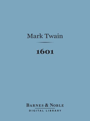 cover image of 1601 (Barnes & Noble Digital Library)